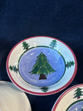 Set Of 5 Christmas Themed Bowls
