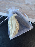 Pair of Vintage Feather Brooches