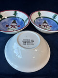 Set Of 6 Christmas Themed Bowls