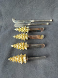 Boston Warehouse Christmas Tree Spreaders & Cheese Knives Lot (6)