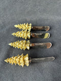 Boston Warehouse Christmas Tree Spreaders & Cheese Knives Lot (6)