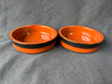 Set Of 2 Cermer Ramekins Terracotta Pottery Baking Dishes