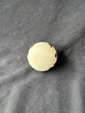 Set Of 6 Gold/Ivory Tone Christmas Ornaments