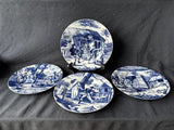 7-Piece Andrea By Sadek Williamsburg Country Courtship Plate/Mug Lot