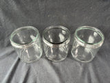 Clear Glass Apothecary Jar Lot (3)