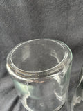Clear Glass Apothecary Jar Lot (3)