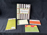 Assorted Recipe Writing & Organization Set – 5-Piece Kitchen Paper Goods Lot, Unused (A)