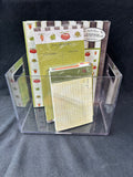 Assorted Recipe Writing & Organization Set – 5-Piece Kitchen Paper Goods Lot, Unused (A)