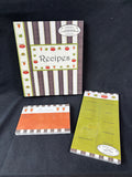 Assorted Recipe Writing & Organization Set – 3-Piece Kitchen Paper Goods Lot, Unused (B) (2 Sets Available, Priced Individually)
