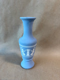 Avon Wedgewood Style Blue Greek Glass Vase