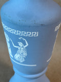 Avon Wedgewood Style Blue Greek Glass Vase