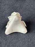 Set Of 12 Off-White Porcelain Floral Place-card Holders