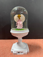Winter Lane Musical Lighted Snowglobe Springtime Angel Pink