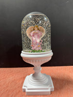 Winter Lane Musical Lighted Snowglobe Springtime Angel Pink