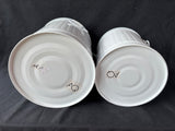 Lot Of 2 Metal Storage Containers With Lids