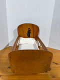 Wooden Doll Rocking Cradle W/ Mattress And Pillow *Read Description*