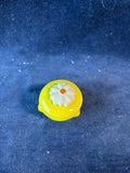 Bright Yellow Floral Trinket Box