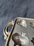 Cast Iron Cornbread Mold Pan Fall Harvest Veggies Autumn