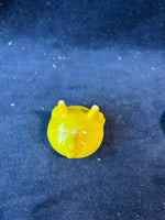 Bright Yellow Floral Trinket Box