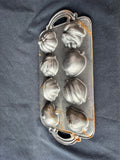 Cast Iron Cornbread Mold Pan Fall Harvest Veggies Autumn