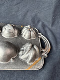 Cast Iron Cornbread Mold Pan Fall Harvest Veggies Autumn