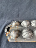 Cast Iron Cornbread Mold Pan Fall Harvest Veggies Autumn
