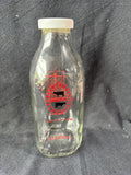 Lot Of 4 RonnyBrook Farm Dairy Glass Milk Bottles