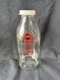 Lot Of 4 RonnyBrook Farm Dairy Glass Milk Bottles