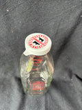 Lot Of 4 RonnyBrook Farm Dairy Glass Milk Bottles