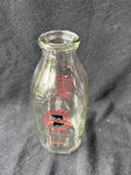 Lot Of 4 RonnyBrook Farm Dairy Glass Milk Bottles