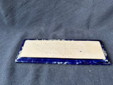 Bennington Potters Blue Agate Spoon Rest David Gil (BB)
