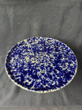 Bennington Potters Style Blue Agate Pedestal Cake Stand (DD)