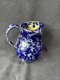 Bennington Pottery Blue Agate Spongeware Pitcher (EE)