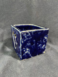 Bennington Pottery Blue Agate Candle Holder (FF)