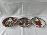 Assorted Lot Of Decorative Christmas Plates (3)