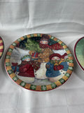 Assorted Lot Of Decorative Christmas Plates (3)