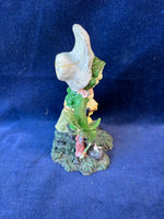 Frog With A Dog Hunting Resin Figurine *Read Description*