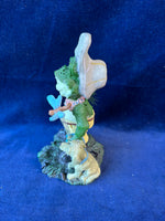 Frog With A Dog Hunting Resin Figurine *Read Description*