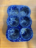 Bennington Pottery Style Blue Agate Muffin Pan (HH)
