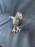 Metal Pheasant Bird Figurine Silver Tone (B)