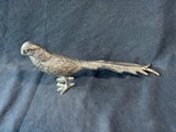 Metal Pheasant Bird Figurine Silver Tone (B)