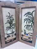 Coastal Folk Art 4-Panel Screen