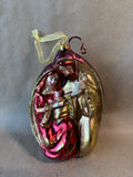 Hand Blown Christmas Ornament Mary Joseph Jesus Nativity