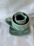 6-Piece Korean Celadon Style Tea Set