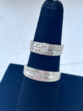 14K White Gold & Diamond Wedding Ring Set - Women’s SIZE 6 / Men’s SIZE 9 1/2 NEEDS REPAIR
