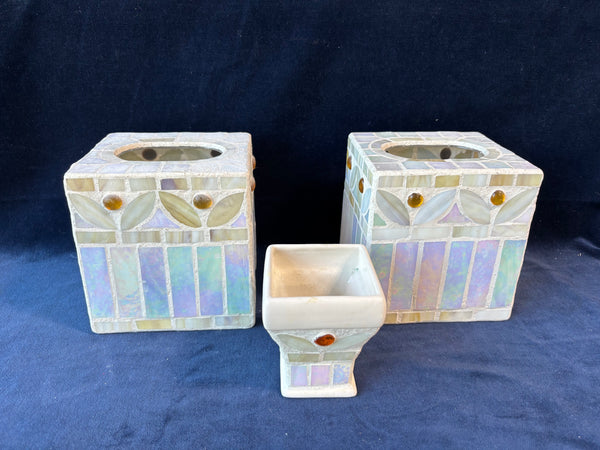 3 Piece Mosaic Home Decor Lot