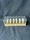 Set Of 6 Porcelain Dresden Floral Napkin Rings (B)