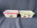 Lot Of 2 Temptations by Tara Old World Mini Loaf Pans w/Lid