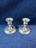 Pair Of Salisbury Pewter Hand Crafted Candlesticks