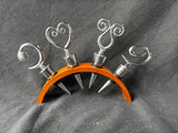 Wine Bottle Stopper 4 Pieces W/ Holder